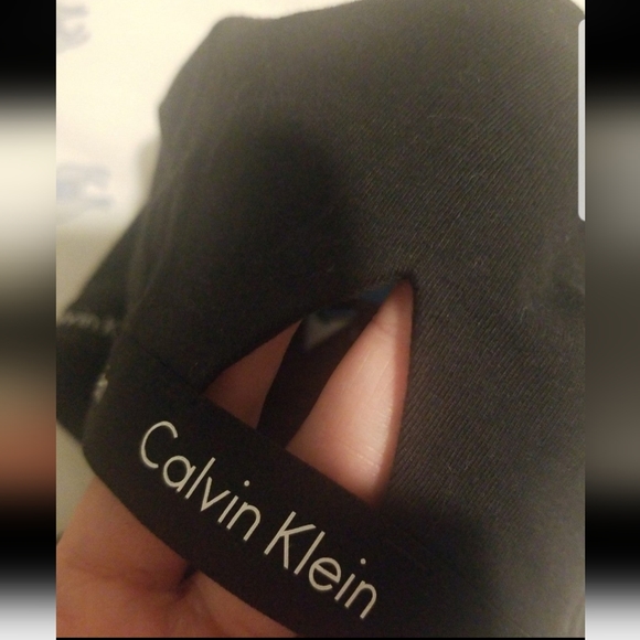 Calvin klein set bralette CK One keyhole cutout unlined bralette black sz L / M - Picture 2 of 4